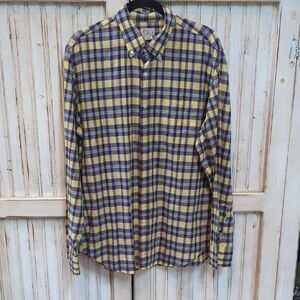 J.Crew, Summer Plaid Button-down Shirt . Lg
